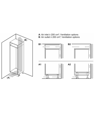 BOSCH KIL42VFE0 Kühlschrank (E, 1221 mm hoch, Weiß)