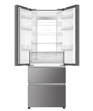 HAIER HB17FPAAA Kühl-/Gefierkombination French Door (E, 298 kWh, 190,6 cm hoch, Edelstahl)