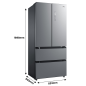 MIDEA MDRF713FGE02 French Door Kühlschrank (E, 1898 mm hoch) MIDEA MDRF713FGE02 French Door Kühlschrank (E, 1898 mm hoch)