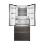 HAIER HB18FGSAAA Kühl-Gefrierkombination French Door (E, 318 kWh, 190 cm hoch, MetalBack)