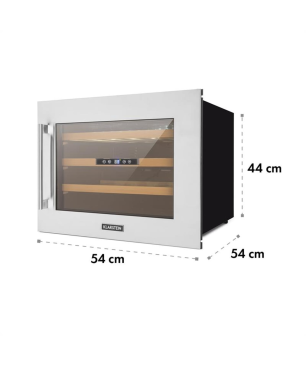 KLARSTEIN Vinsider 24D Weinkühlschrank (EEK G, Edelstahl)