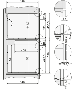 MIELE H 7560 BP, Einbaubackofen (Einbaugerät, 76 Liter, 595 mm breit)
