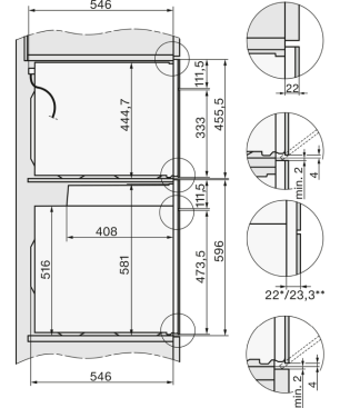 MIELE H 7364 BP, Einbaubackofen (Einbaugerät, 76 Liter, 595 mm breit)