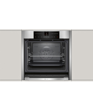 NEFF B45VR22N0, Einbaubackofen (Einbaugerät, 71 Liter, 596 mm breit), Slide&Hide, Dampfgarfunktion