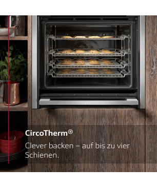 NEFF B45VR22N0, Einbaubackofen (Einbaugerät, 71 Liter, 596 mm breit), Slide&Hide, Dampfgarfunktion