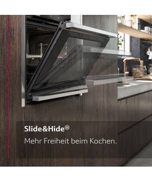 NEFF B45VR22N0, Einbaubackofen (Einbaugerät, 71 Liter, 596 mm breit), Slide&Hide, Dampfgarfunktion