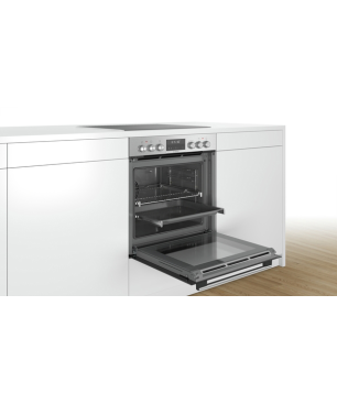 BOSCH HND679LS60 Serie 6 (Backofen), Serie 4 (Kochfeld), Einbauherdset (Induktionskochfeld, A, 71 Liter)