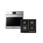 KLUGMANN KGO600.5GFX + KT6000B5, Einbauherdset (Vitroceramic Gaskochfeld, A+, 60 Liter)