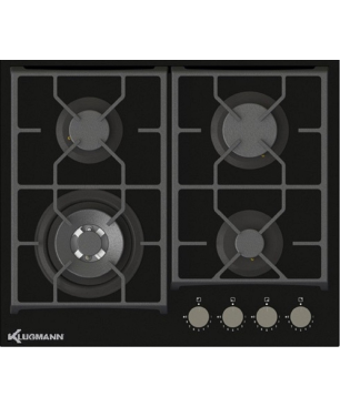 KLUGMANN KGO600.5GFX + KT6000B5, Einbauherdset (Vitroceramic Gaskochfeld, A+, 60 Liter)