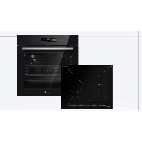 KLUGMANN KO1772TFT+KI6000BS, Einbaubackofen und Induktion Kochfeld (Induktion, A+, 72 Liter)