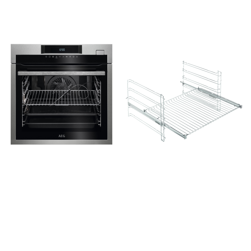 AEG BCO6820VA2, Backofen (Einbaugerät, 70 Liter, 595 mm breit), Serie 8000 mit SteamBoost Multi-Dampfgarer (ohne Sous-vide-Gar