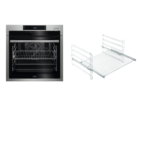 AEG BCO6820VA2, Backofen (Einbaugerät, 70 Liter, 595 mm breit), Serie 8000 mit SteamBoost Multi-Dampfgarer (ohne Sous-vide-Gar