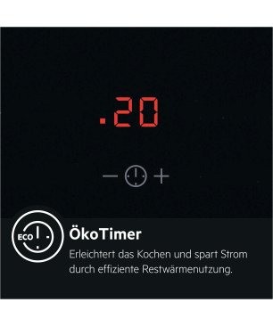 AEG KOMB55PIS3 Serie 6000 mit SteamBake Feuchtigkeitszugabe (mit Pyrolyse), Einbaubackofenset (Induktionskochfeld, A+, 71 Lite