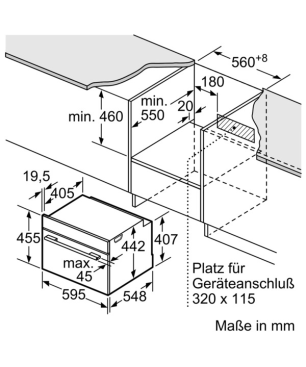 SIEMENS CM633GBS1, Backofen mit Mikrowelle mit Mikrowellenfunktion (Einbaugerät, 45 Liter, 594 mm breit), iQ700