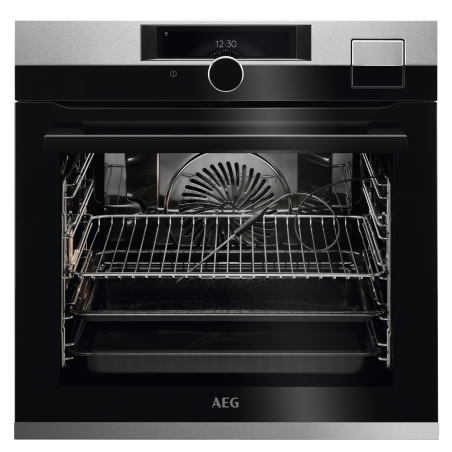 AEG BCO99821V2, Backofen (Einbaugerät, 70 Liter, 595 mm breit), Serie 9000 mit SteamPro Wifi-Multi-Dampfgarer (mit Sous-vide-G
