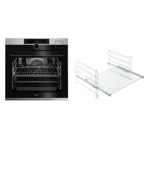 AEG BCO99821V2, Backofen (Einbaugerät, 70 Liter, 595 mm breit), Serie 9000 mit SteamPro Wifi-Multi-Dampfgarer (mit Sous-vide-G