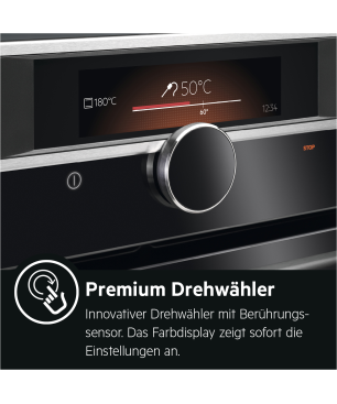 AEG BCO99821V2, Backofen (Einbaugerät, 70 Liter, 595 mm breit), Serie 9000 mit SteamPro Wifi-Multi-Dampfgarer (mit Sous-vide-G