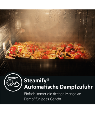 AEG BCO99821V2, Backofen (Einbaugerät, 70 Liter, 595 mm breit), Serie 9000 mit SteamPro Wifi-Multi-Dampfgarer (mit Sous-vide-G