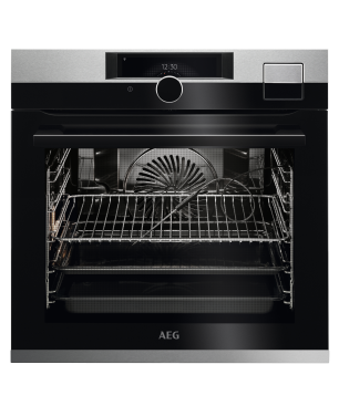 AEG BCO99821V2, Backofen (Einbaugerät, 70 Liter, 595 mm breit), Serie 9000 mit SteamPro Wifi-Multi-Dampfgarer (mit Sous-vide-G