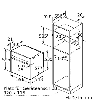 NEFF N 90 B55CS22N0, Backofen (Einbaugerät, 71 Liter, 596 mm breit), Slide&Hide