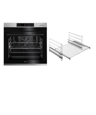 AEG BSO77821V3, Backofen (Einbaugerät, 71 Liter, 595 mm breit), Serie 7000 mit SteamCrisp Dampfunterstützung (mit Pyrolyse)
