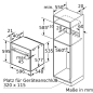 NEFF BP 46 TI (B55CR25N0+T46BT60N0) N 70, Einbauherdset (Induktionskochfeld, A+, 71 Liter)