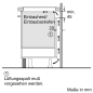 SIEMENS PQ521IB00 iQ500 (Herd), iQ300 (Kochfeld), Einbauherdset (Induktionskochfeld, A, 71 Liter)