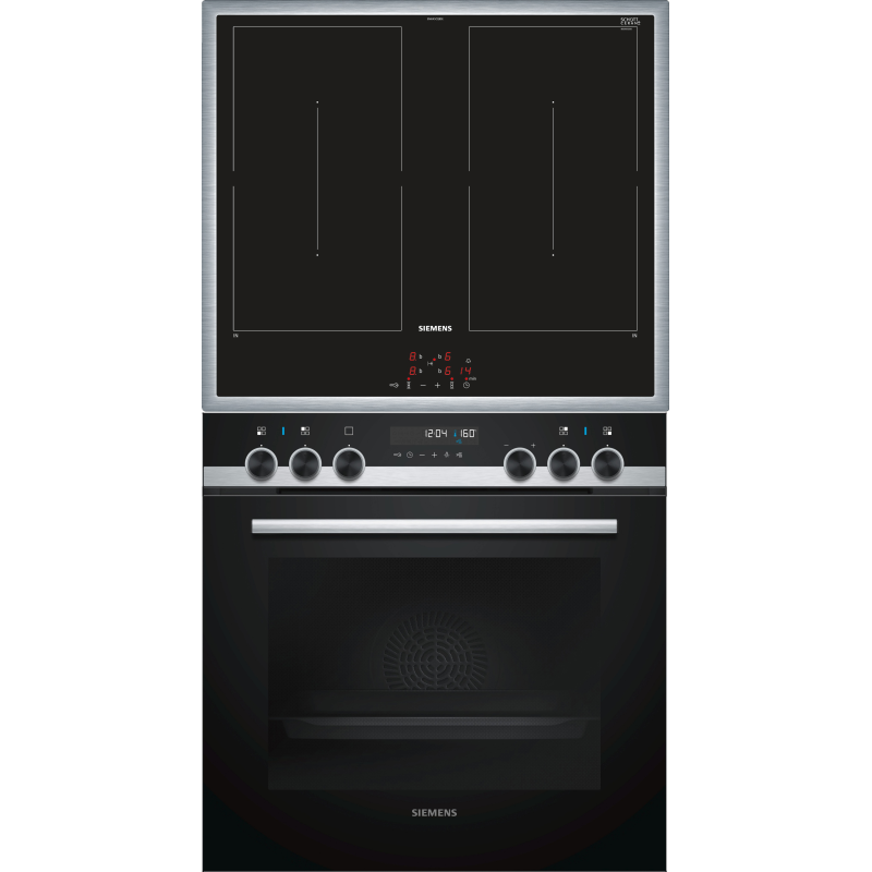SIEMENS PQ521DA0ZM iQ500, Einbauherdset (Induktionskochfeld, A, 71 Liter)