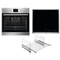 AEG MAXIB306PI Serie 6000 mit SurroundCook Ringheißluftsystem (mit Pyrolyse), Einbaubackofenset (Induktionskochfeld, A+, 72 Li