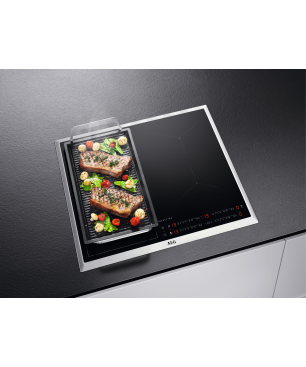AEG MAXIB306PI Serie 6000 mit SurroundCook Ringheißluftsystem (mit Pyrolyse), Einbaubackofenset (Induktionskochfeld, A+, 72 Li