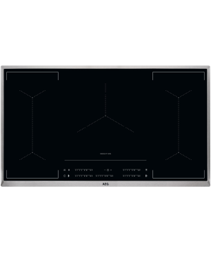AEG IKE 95454 XB Steel (896 mm breit, 5 Kochfelder)