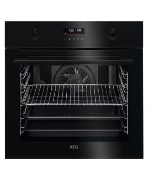 AEG KOMB506PDI Serie 6000 mit SurroundCook Ringheißluftsystem (mit Pyrolyse), Einbaubackofenset (Induktionskochfeld, A+, 71 Li