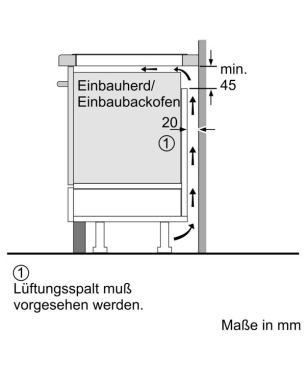 BOSCH HND 616 LS 62 EINBAU-HERD-SET, Einbauherdset (Induktionskochfeld, A, 71 Liter)