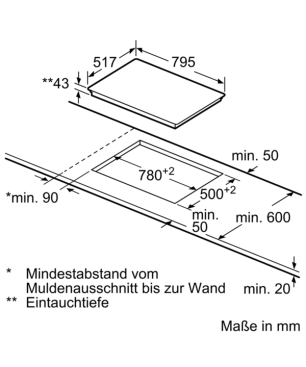 SIEMENS PQ523KB00, Einbauherdset (Elektrokochfeld, A, 71 Liter)