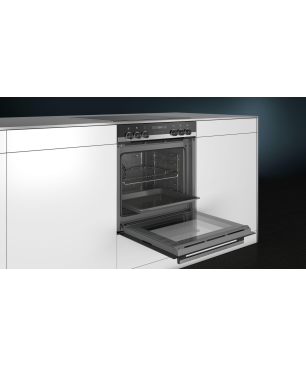 SIEMENS EQ521KA10 iQ500 (Backofen), iQ300 (Kochfeld), Einbauherdset (Elektrokochfeld, A, 71 Liter)