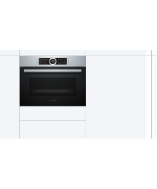 BOSCH CBG675BS3, Einbaubackofen (Einbaugerät, 47 Liter, 594 mm breit), Serie 8