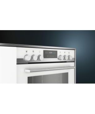SIEMENS EQ521KA01W iQ500 (Backofen), iQ300 (Kochfeld), Einbauherdset (Elektrokochfeld, A, 71 Liter)