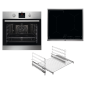 AEG MAXIB304PI PYROLYSE Serie 6000 mit SurroundCook Ringheißluftsystem (mit Pyrolyse), Backofenset (Induktionskochfeld, A+, 72