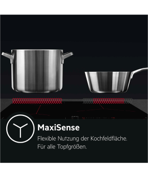 AEG MAXIB304PI PYROLYSE Serie 6000 mit SurroundCook Ringheißluftsystem (mit Pyrolyse), Backofenset (Induktionskochfeld, A+, 72