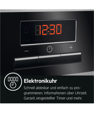 AEG MAXIB304PI PYROLYSE Serie 6000 mit SurroundCook Ringheißluftsystem (mit Pyrolyse), Backofenset (Induktionskochfeld, A+, 72