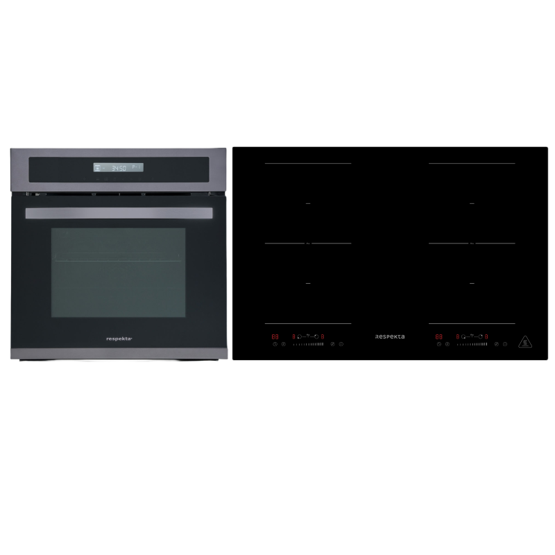RESPEKTA DIGISET8BS8800I, Backofenset (Induktionskochfeld, A, 66 Liter)