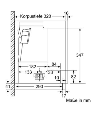SIEMENS LI 97 RA 561 FLACHSCHIRMHAUBE, Dunstabzugshaube (898 mm breit, 290 mm tief)