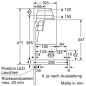 SIEMENS LI 97 RA 561 FLACHSCHIRMHAUBE, Dunstabzugshaube (898 mm breit, 290 mm tief)