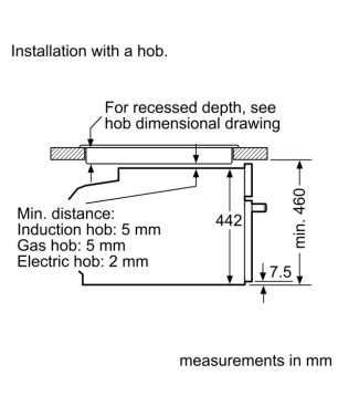 BOSCH CBG635BS3, Backofen (Einbaugerät, 47 Liter, 594 mm breit), Serie 8
