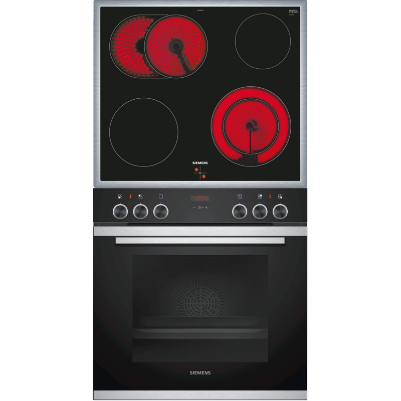 SIEMENS EQ211KB00 iQ300, Einbauherdset (Elektrokochfeld, A, 71 Liter)