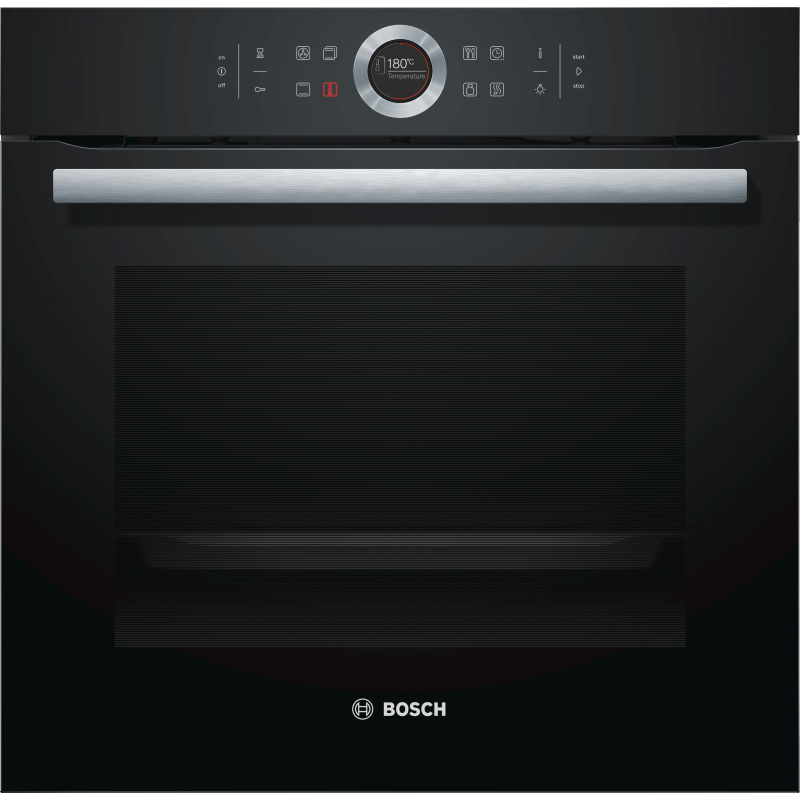 BOSCH HBG635BB1, Einbaubackofen (Einbaugerät, 71 Liter, 594 mm breit), Serie 8