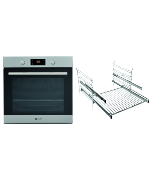 BAUKNECHT REFURBISHED (*) BAKO PIN 2021,, Einbaubackofenset (Induktionskochfeld, A+, 71 Liter)