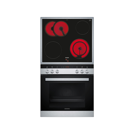 SIEMENS EQ411TA10 iQ100 (Backofen), iQ300 (Kochfeld), Einbauherdset (Elektrokochfeld, A, 66 Liter)