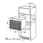EXQUISIT EBE76-9-H-020 weiss Einbaubackofen (Einbaugerät, A, 76 Liter, 59,5 cm breit)