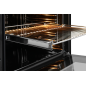 EXQUISIT EBE76-9-H-020 weiss Einbaubackofen (Einbaugerät, A, 76 Liter, 59,5 cm breit)